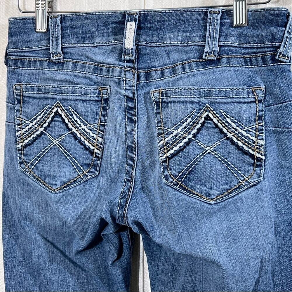 Ariat Real Denim Bootcut Embroidered Pockets Jeans Size 28S - Picture 13 of 15